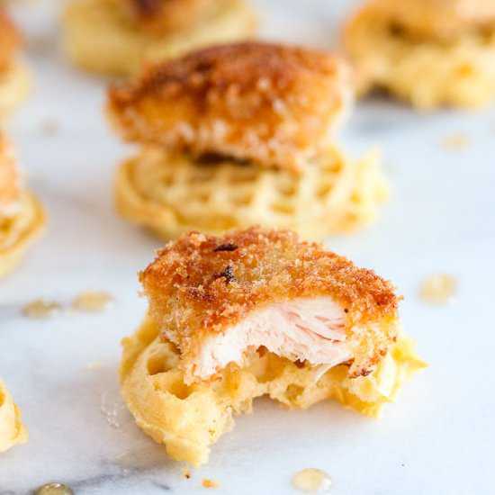 Chicken and Waffle Bites