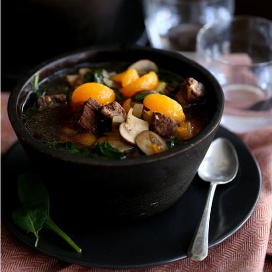 Orange Beef Teriyaki Soup