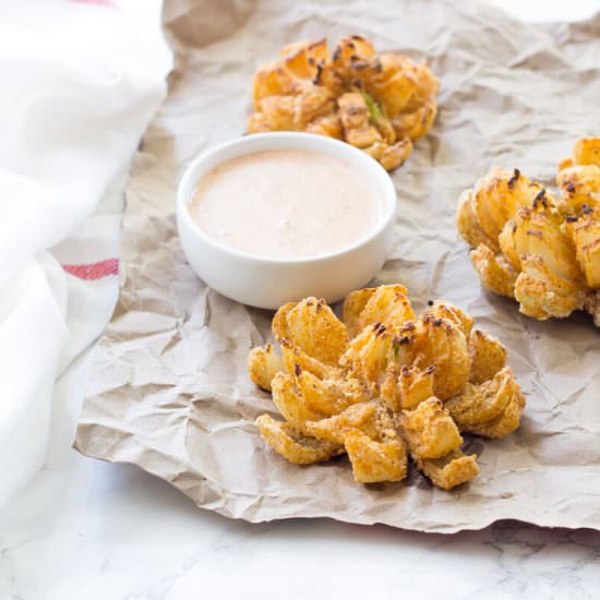 Paleo Baked Blooming Onions