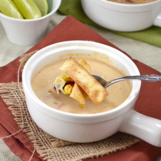 Crockpot Veggie Tortilla Soup