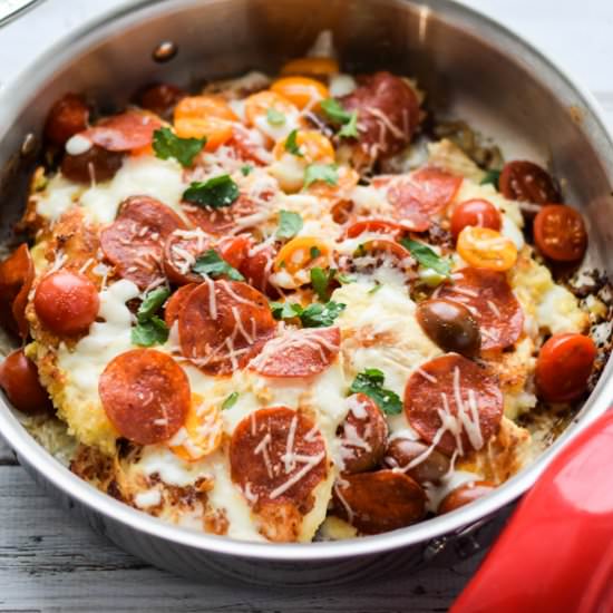 Chicken Parmesan With Pepperoni
