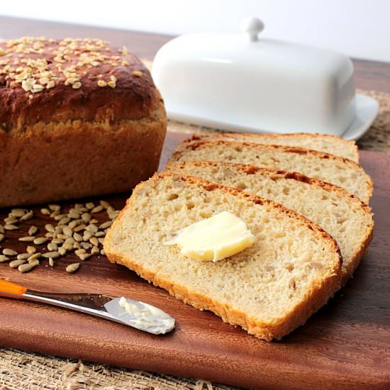 Oatmeal Honey Bread with Sunflower