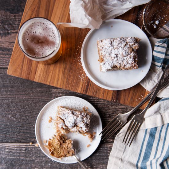 Pale Ale Crumb Cake
