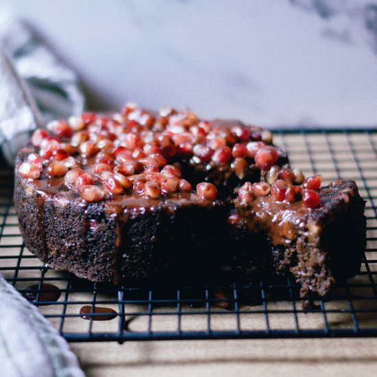 Pomegranate + Molasses Cake