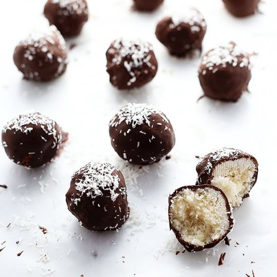 Chocolate Coconut Peppermint Balls
