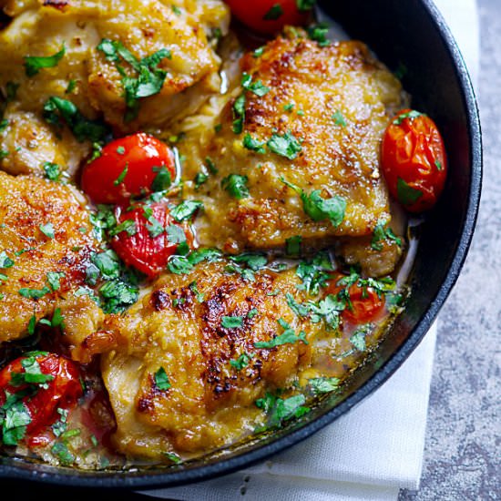 Lime Cilantro Chicken Skillet