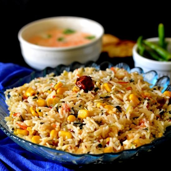 Corn and Methi Rice