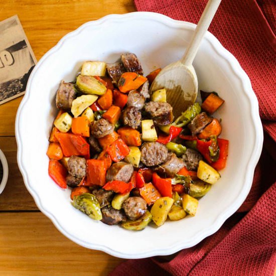 Sausage & Root Vegetable Toss