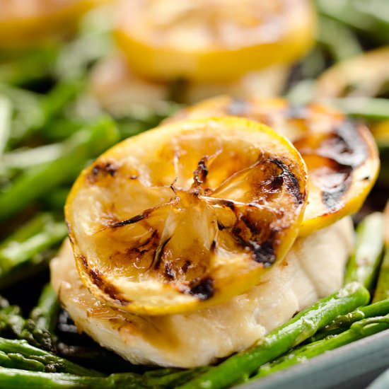Grilled Lemon Chicken Skillet