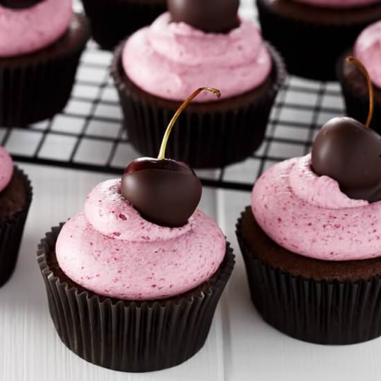 Chocolate Cherry Cupcakes