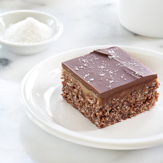 Chocolate Salted Caramel Scotcheroo