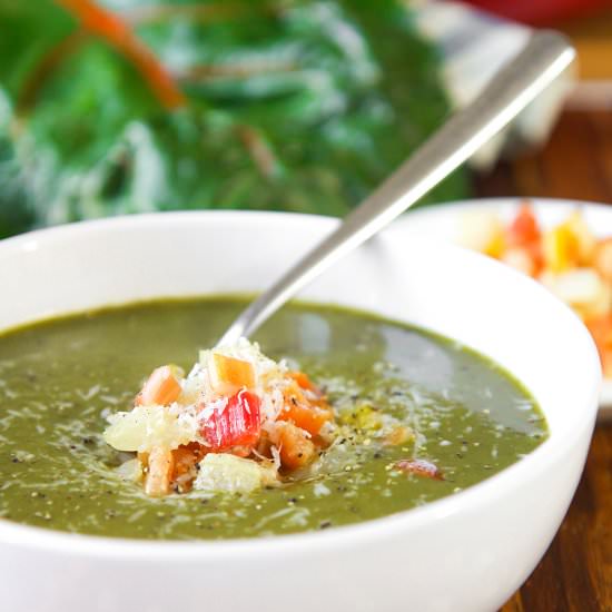 Rainbow Chard Cream Soup