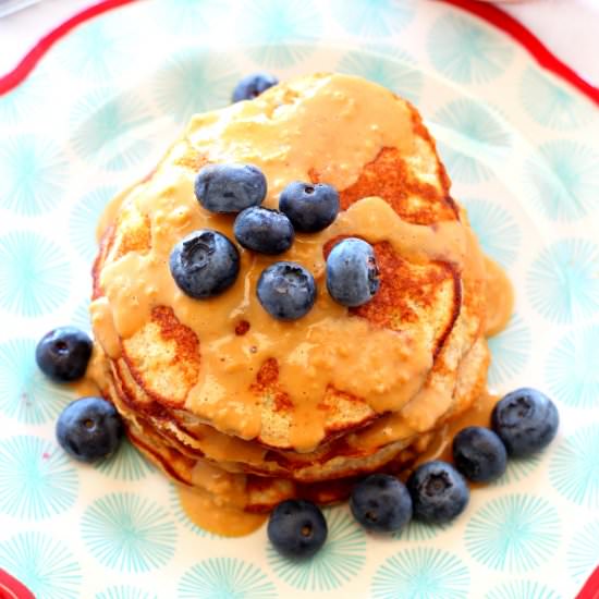 Peanut Flour Pancakes