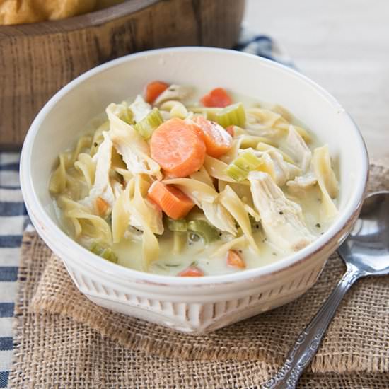 Creamy Chicken Noodle Soup