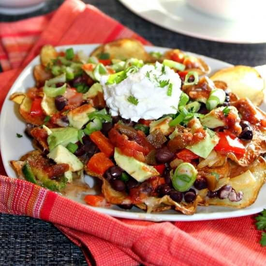 Veggie Potato Nachos