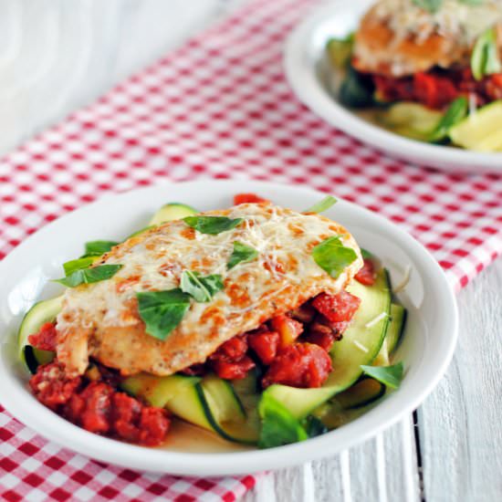 Chicken Parmesan with Zucchini