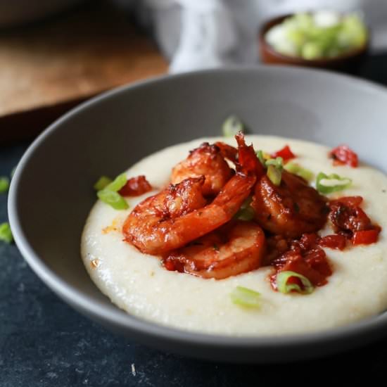 Cajun Shrimp and Smoked Gouda Grits