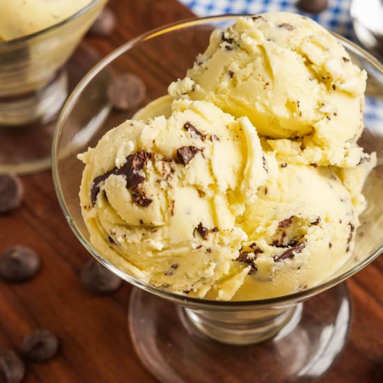 Olive Oil Stracciatella Ice Cream
