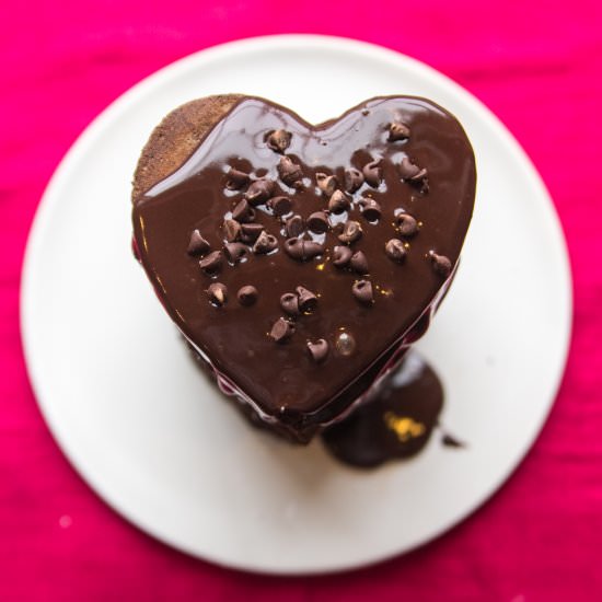 Chocolate Pancakes with Ganache