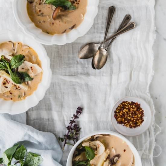 Thai Coconut Chicken Soup