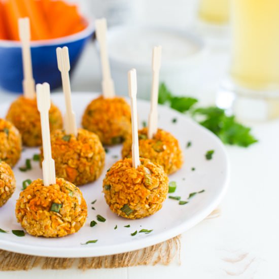 Baked Buffalo Chickpea Bites