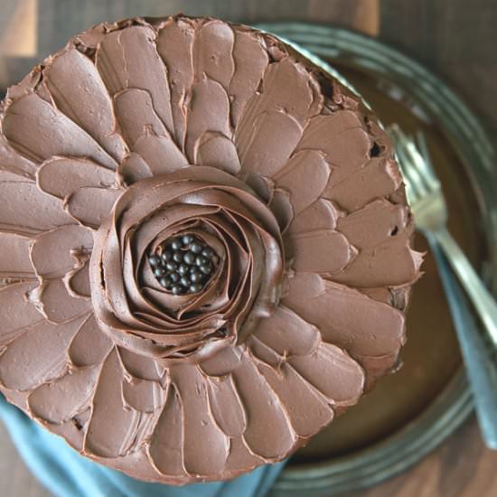 Chocolate Caramel Spice Cake