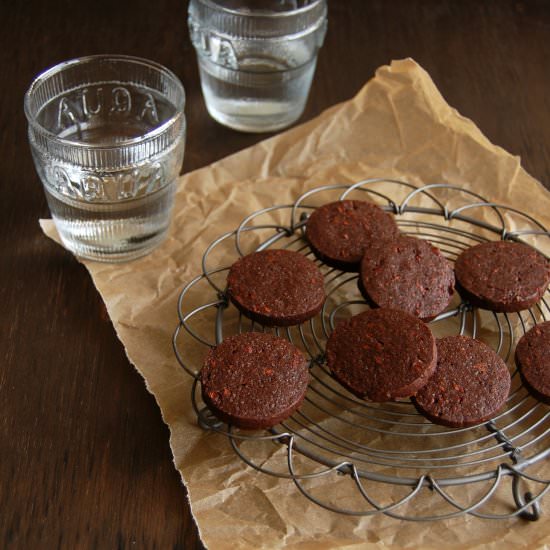 Mocha slice cookies