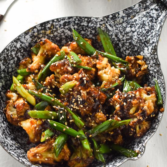 Baked General Tso’s Cauliflower