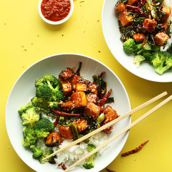 General Tso’s Tofu Stir Fry