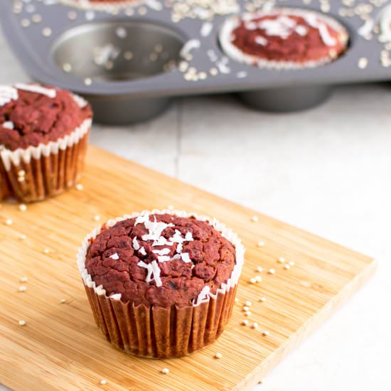 Beetroot Quinoa Muffins