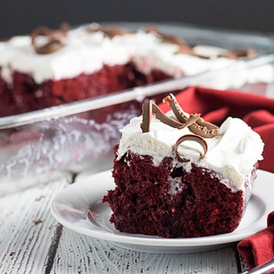 Red Velvet Poke Cake