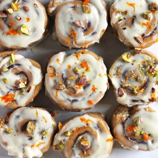 Vegan Chocolate Cinnamon Rolls