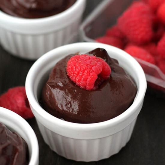 Dark Chocolate Mint Avocado Pudding