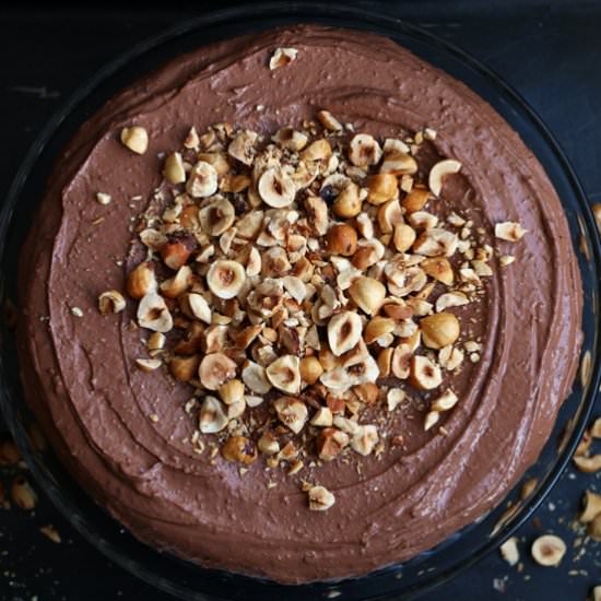 Chocolate and Hazelnut Teff Cake