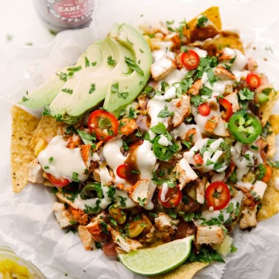 Loaded Tandoori Chicken Nachos