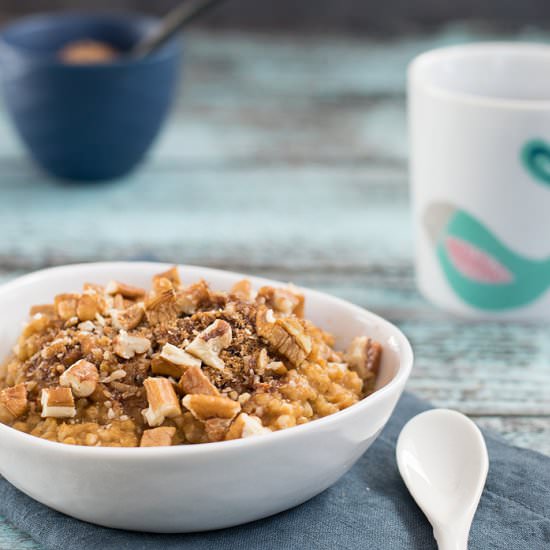 Instant Pot Pumpkin Coffeecake Oats