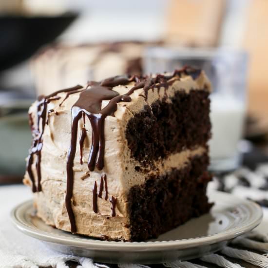 Chocolate Cake with Coffee Cream