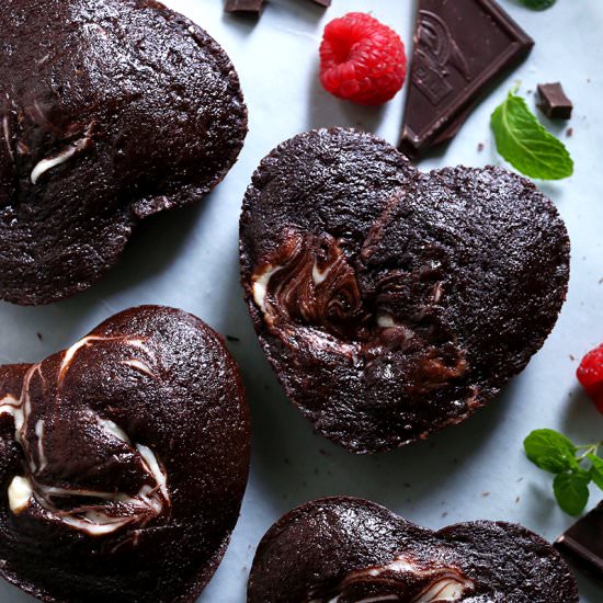 Marble Chocolate Hearts
