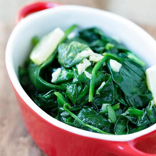 Garlic Butter Spinach