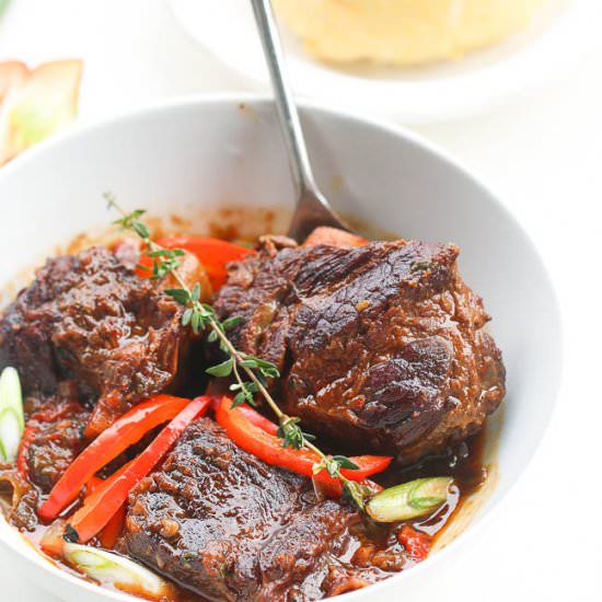 Jamaican Brown Beef Short Ribs Stew