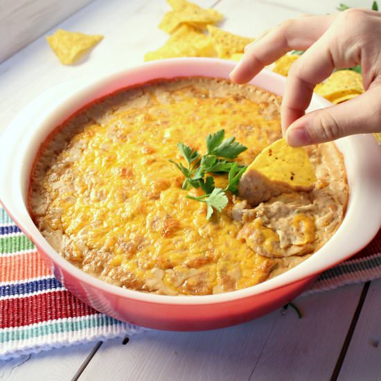 Hot Cheesy Bean Dip