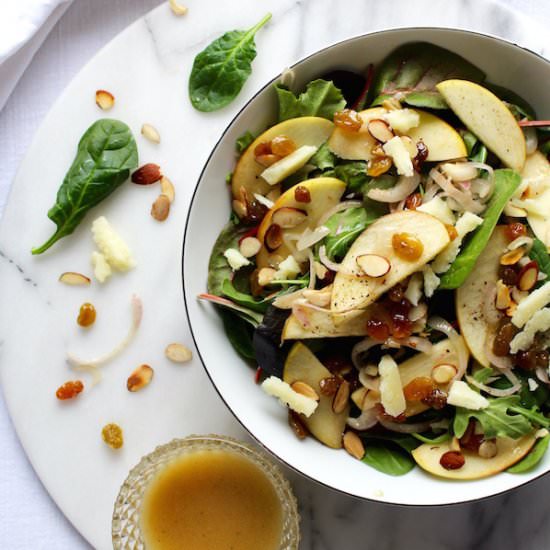 Warm Apple Salad with Vinaigrette