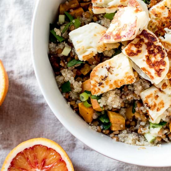 Quinoa & Halloumi Salad