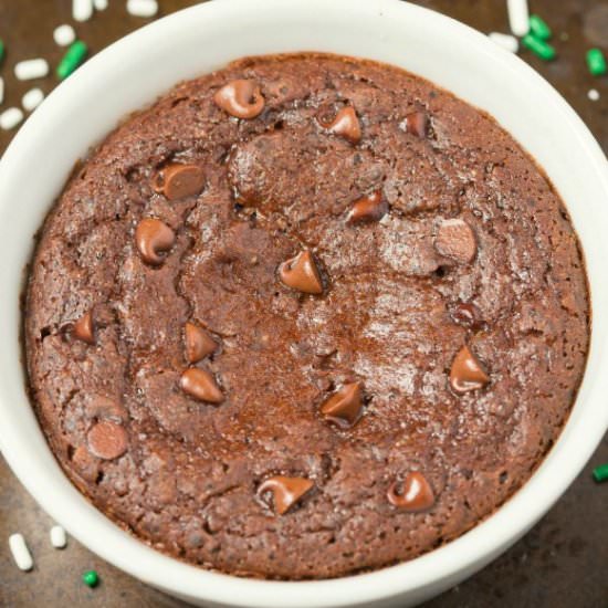 1 Minute Mint Chocolate Brownie