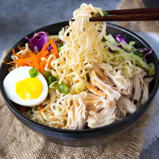 Clean Eating Chicken Ramen Bowls