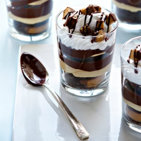 Peanut Butter Brownie Parfaits