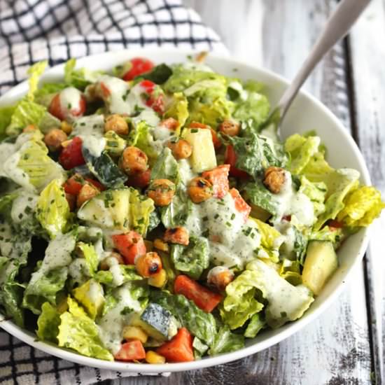 Chickpea Salad with Vegan Ranch
