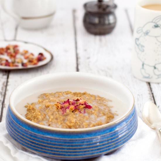 Vegan Earl Grey Oatmeal