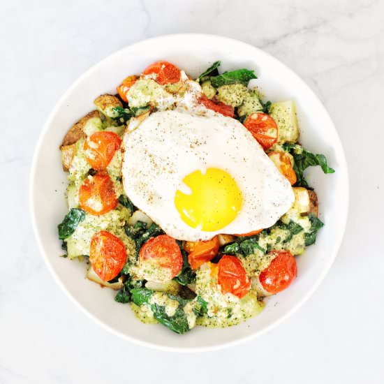 Fried Egg Potato Hash
