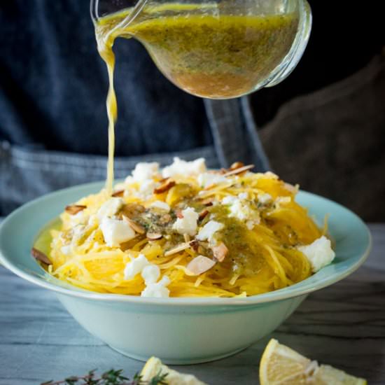 Spaghetti Squash + Lemon Dressing